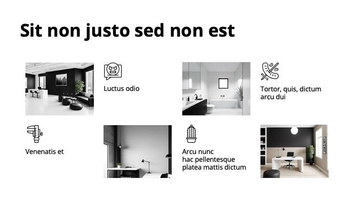 Simple White Black Contrast slide 3